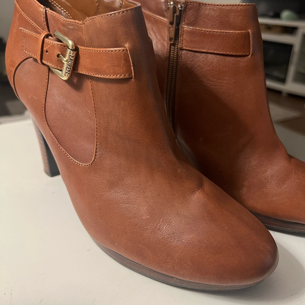 Lauren Ralph Lauren Tan Leather Boot.